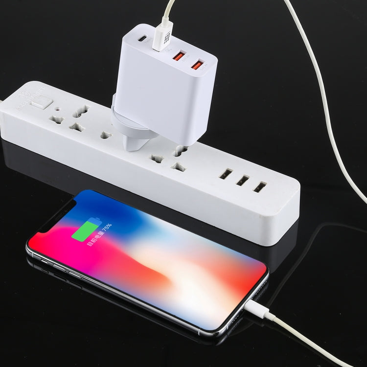 A3P 3A Max Output USB-C / Type-C + QC3.0 + Dual USB 4 Ports Wall Travel Charger, EU Plug - USB Charger by buy2fix | Online Shopping UK | buy2fix