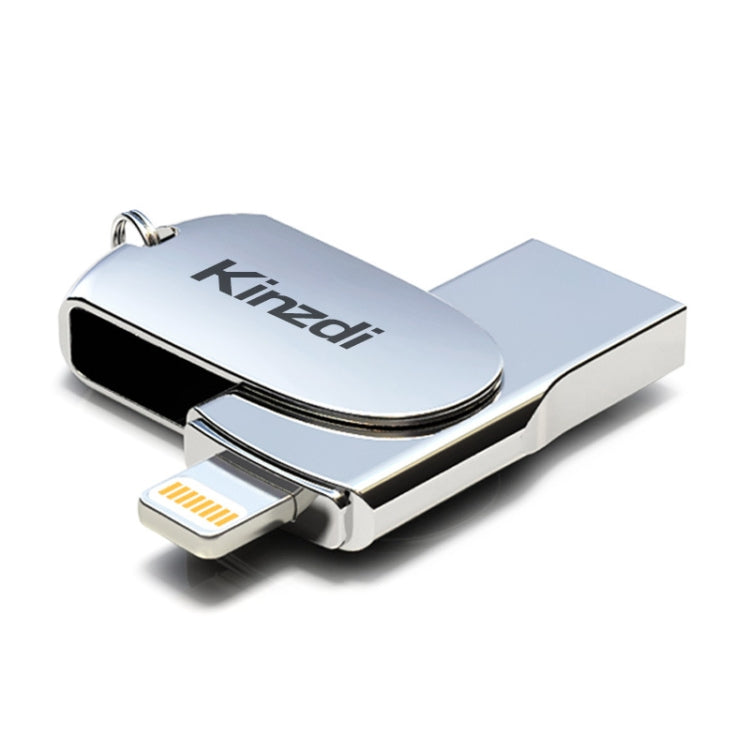 Kinzdi 512GB USB 2.0 + 8 Pin Interface Metal Twister Flash U Disk (Silver) - USB Flash Drives by Kinzdi | Online Shopping UK | buy2fix