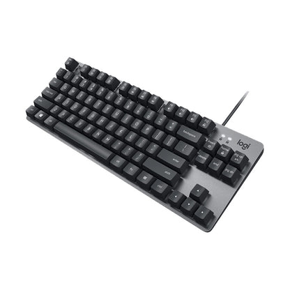 Logitech K835 Mini Mechanical Wired Keyboard, Green Shaft (Black) - Wired Keyboard by Logitech | Online Shopping UK | buy2fix