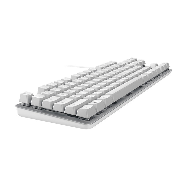 Logitech K835 Mini Mechanical Wired Keyboard, Green Shaft (White) - Wired Keyboard by Logitech | Online Shopping UK | buy2fix