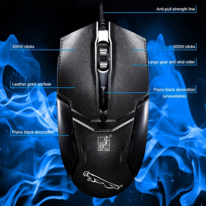 Chasing Leopard 179 USB 1600DPI Three-speed Adjustable Wired Optical Gaming Mouse, Length: 1.3m(Black) - Computer & Networking by Chasing Leopard | Online Shopping UK | buy2fix