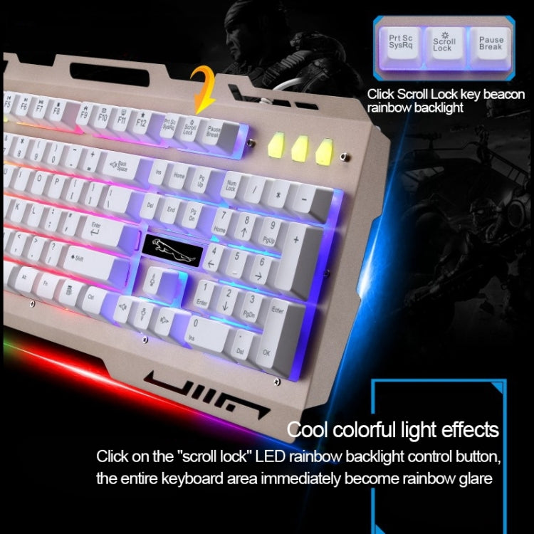 Chasing Leopard G700 USB RGB Backlight Wired Optical Gaming Mouse and Keyboard Set, Keyboard Cable Length: 1.35m, Mouse Cable Length: 1.3m(Black) - Computer & Networking by Chasing Leopard | Online Shopping UK | buy2fix