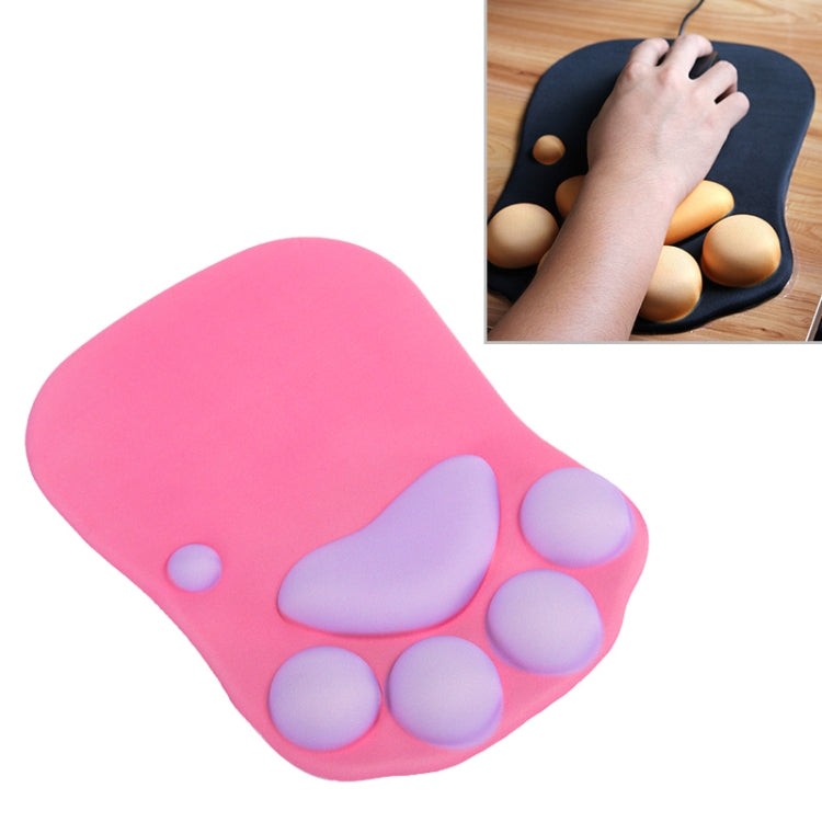 MONTIAN Cat Claw Shape Slow Soft Bracer Non-slip Silicone Mouse Pad (Rose Red) - Mouse Pads by REMAX | Online Shopping UK | buy2fix