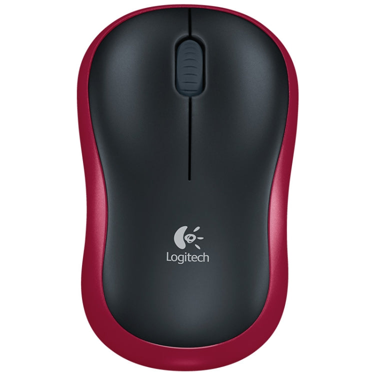 Logitech M185 2.4GHz 3-keys 1000DPI Wireless Optical Mouse, Wireless Range: 10m (Red) - Wireless Mice by Logitech | Online Shopping UK | buy2fix