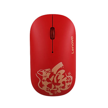 Lenovo Air Handle Lightweight Portable Mute Wireless Mouse, Blessing Mouse Version (Red) - Wireless Mice by Lenovo | Online Shopping UK | buy2fix