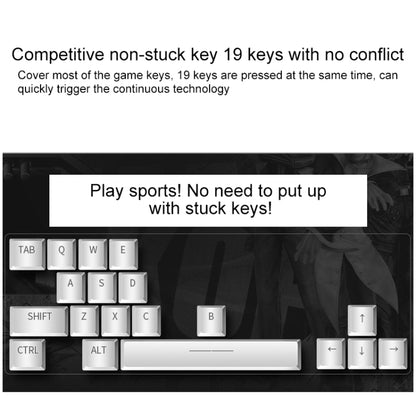 YINDIAO V2 Mechanical Feel Gaming Keyboard Mouse Set (White Ice Blue light) - Wired Keyboard by YINDIAO | Online Shopping UK | buy2fix