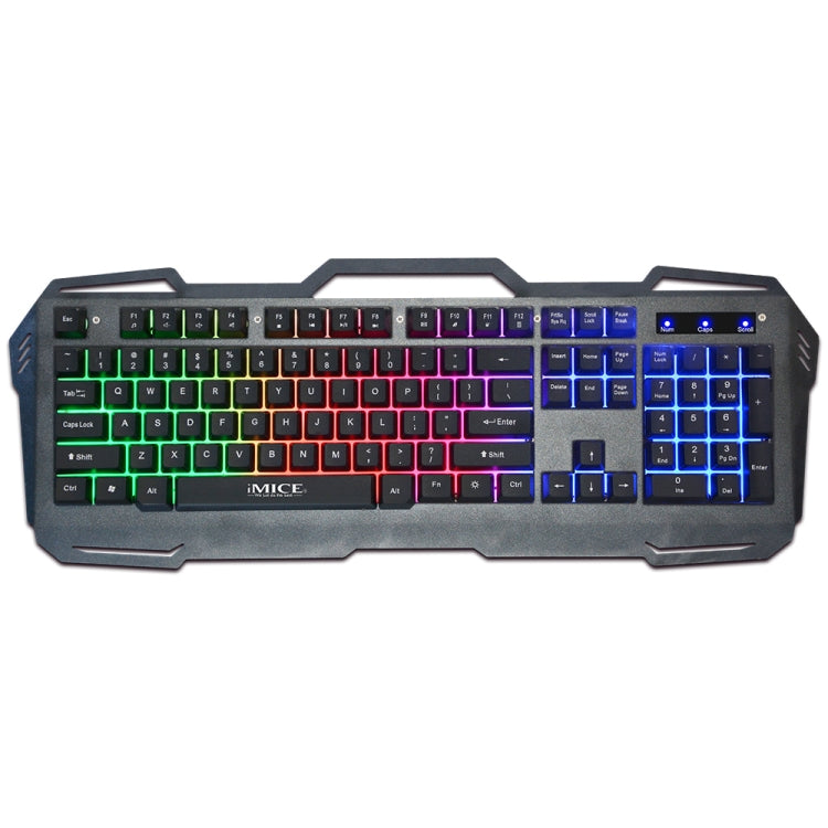 iMICE AK-400 USB Interface 104 Keys Wired Colorful Backlight Gaming Keyboard for Computer PC Laptop(Black) - Wired Keyboard by iMICE | Online Shopping UK | buy2fix