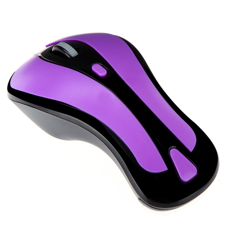 PR-01 6D Gyroscope Fly Air Mouse 2.4G USB Receiver 1600 DPI Wireless Optical Mouse for Computer PC Android Smart TV Box (Purple + Black) - Wireless Mice by buy2fix | Online Shopping UK | buy2fix