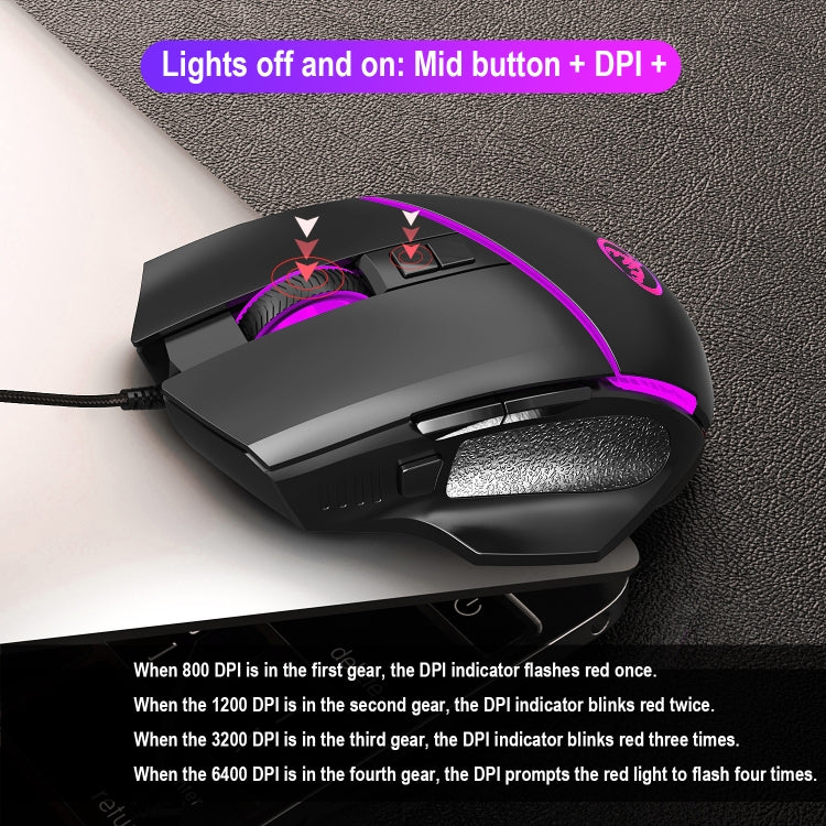 HXSJ  V100 + A876 Mobile Game One Hand Wired Keyboard + Mouse Set - Mini Keyboard by HXSJ | Online Shopping UK | buy2fix