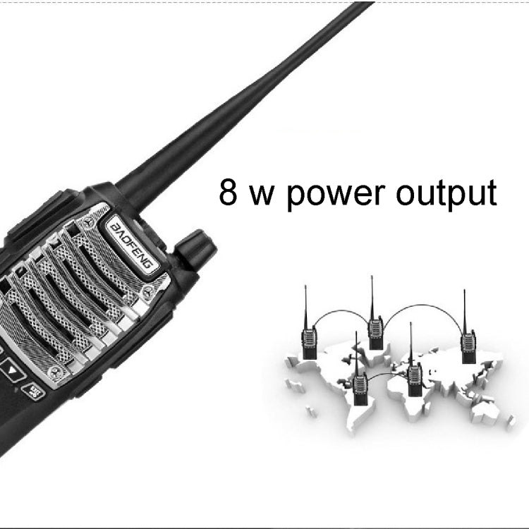 BAOFENG UV-8D Professional Dual Band Dual PTT Key Two-way Radio Walkie Talkie FM Transmitter - Handheld Walkie Talkie by BAOFENG | Online Shopping UK | buy2fix