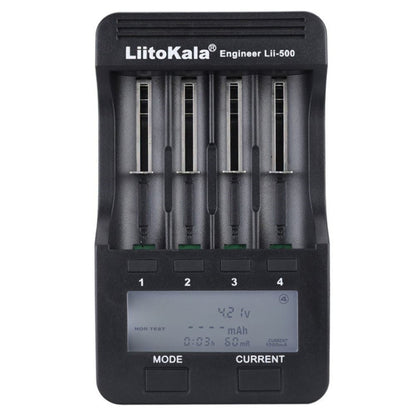 LiitoKala lii-500 Lithium Battery Charger for Li-ion IMR 18650, 26650, 16340, 14500, 10440, 18500, EU Plug - Consumer Electronics by buy2fix | Online Shopping UK | buy2fix