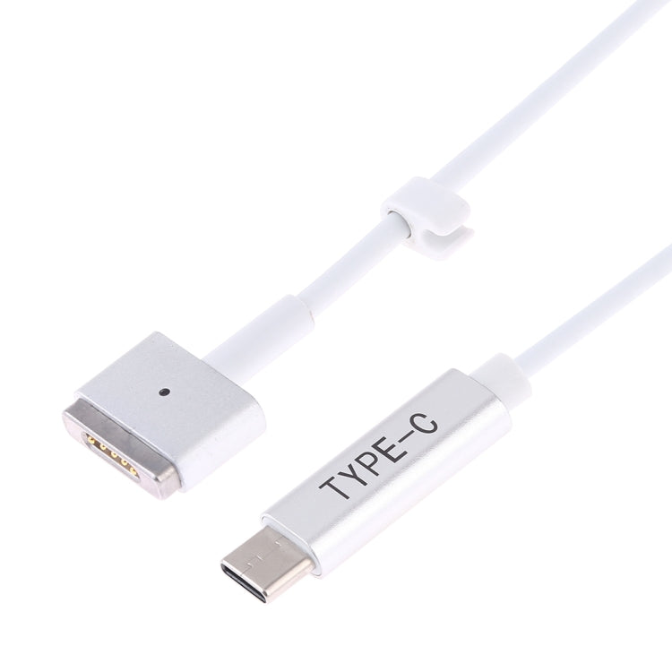 45W / 60W / 65W 5 Pin MagSafe 2 (T-Shaped) to USB-C / Type-C PD Charging Cable(White) - Cable & Adapter by buy2fix | Online Shopping UK | buy2fix