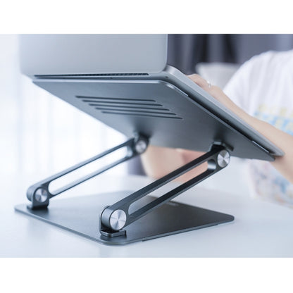 NILLKIN ProDesk Adjustable Aluminum Alloy Laptop Notebook Stand Holder (Silver) - MacBook Holder by NILLKIN | Online Shopping UK | buy2fix