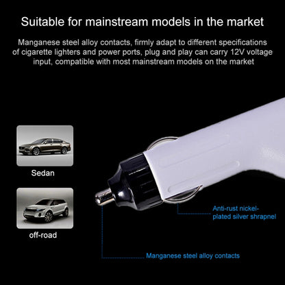 60W 16.5V 3.65A 5 Pin T Style MagSafe 2 Car Charger with 1 USB Port for Apple Macbook A1465 / A1502 / A1435 / MD212 / MD2123 / MD662, Length: 1.7m(White) - Cable & Adapter by buy2fix | Online Shopping UK | buy2fix