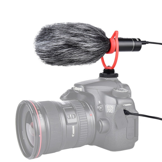 YELANGU MIC015 Professional Interview Condenser Video Shotgun Microphone with 3.5mm Audio Cable for DSLR & DV Camcorder (Black) - Consumer Electronics by YELANGU | Online Shopping UK | buy2fix