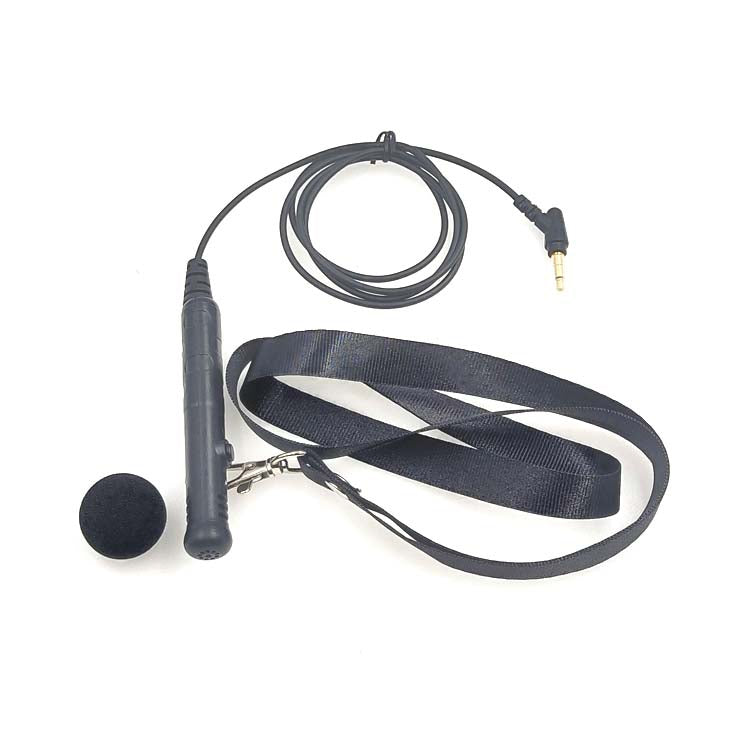 MK-7 3.5mm Elbow Head Handheld Loudspeaker Neck-mounted Microphone with Lanyard, Length: 1m (Black) - Consumer Electronics by buy2fix | Online Shopping UK | buy2fix