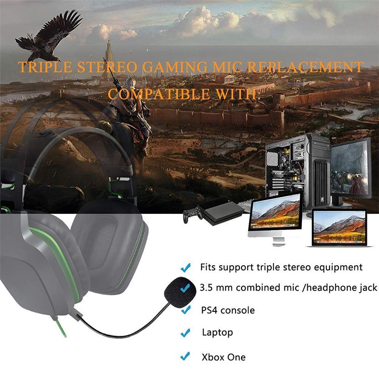 ZJ033MR-03 17cm Stereo 3.5mm Straight Plug Gaming Headset Sound Card Live Microphone - Consumer Electronics by buy2fix | Online Shopping UK | buy2fix