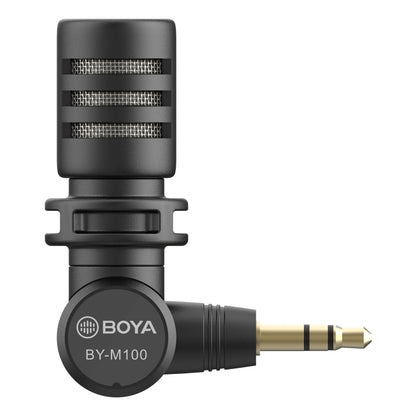 BOYA BY-M100 3.5mm Interface Mini Omnidirectional Condenser Microphone, Suitable for SLR Cameras - Consumer Electronics by BOYA | Online Shopping UK | buy2fix