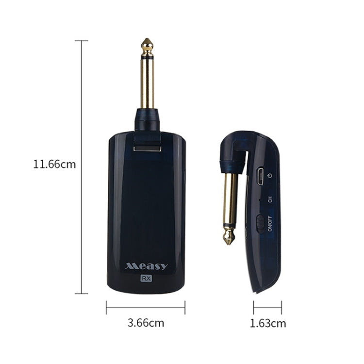 Measy AU688-U 20 Channels Wireless Guitar System Rechargeable Musical Instrument Transmitter Receiver - Consumer Electronics by Measy | Online Shopping UK | buy2fix