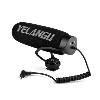 YELANGU MIC08 Video Shotgun Microphone with 3.5mm Audio Cable for DSLR & DV Camcorder(Black) - Consumer Electronics by YELANGU | Online Shopping UK | buy2fix