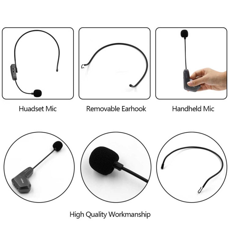 ASiNG WM01 2.4GHz Wireless Audio Transmission Electronic Pickup Microphone, Transmission Distance: 50m - Midrange Speaker & Frequency Divider by ASiNG | Online Shopping UK | buy2fix