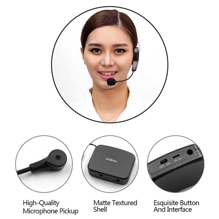 ASiNG WM01 2.4GHz Wireless Audio Transmission Electronic Pickup Microphone, Transmission Distance: 50m - Midrange Speaker & Frequency Divider by ASiNG | Online Shopping UK | buy2fix