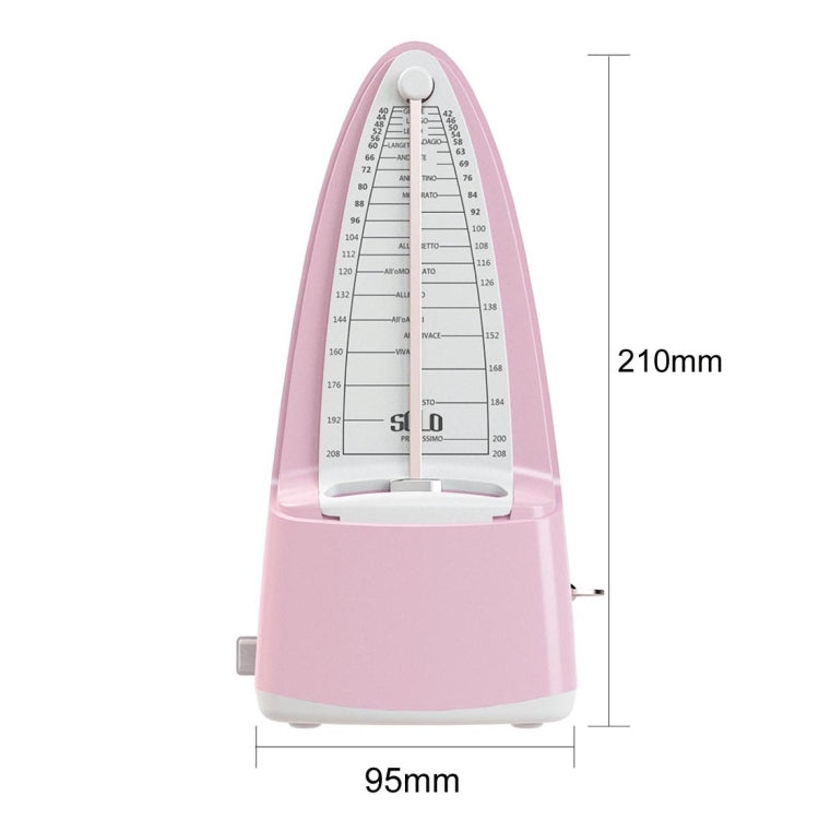 Piano Guitar Drum Violin Zither Universal Mechanical Metronome, Bullet Head Version(Pink) - Stringed Instruments by buy2fix | Online Shopping UK | buy2fix