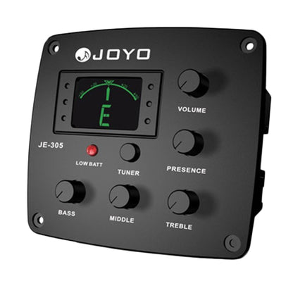 JOYO JE-305 Guitar Pickup 4-Band EQ Preamp Tuner Pickup Equalizer with Tuning Function (Black) - String Instrument Accessories by JOYO | Online Shopping UK | buy2fix