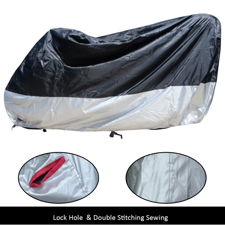 210D Oxford Cloth Motorcycle Electric Car Rainproof Dust-proof Cover, Size: XXL (Silver) - Raincoat by buy2fix | Online Shopping UK | buy2fix