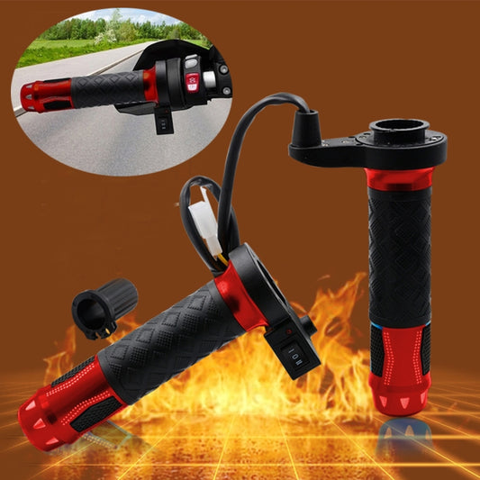 CS-764A1 12V Motorcycle Scooter Aluminum Alloy Electric Hand Grip Cover Heated Grip Handlebar (Red) - Grips by buy2fix | Online Shopping UK | buy2fix