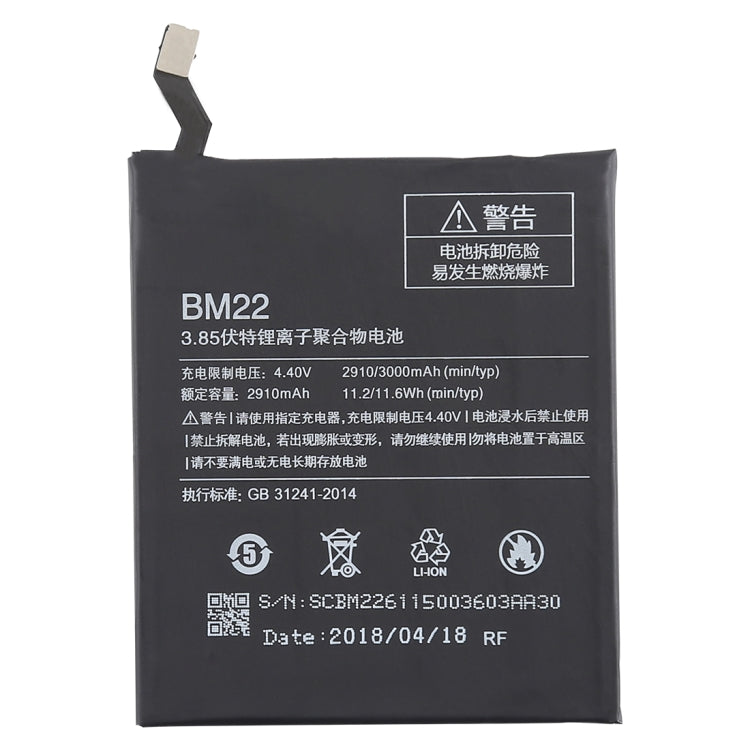 2910mAh BM22 for Xiaomi Mi 5 Li-Polymer Battery - For Xiaomi by buy2fix | Online Shopping UK | buy2fix