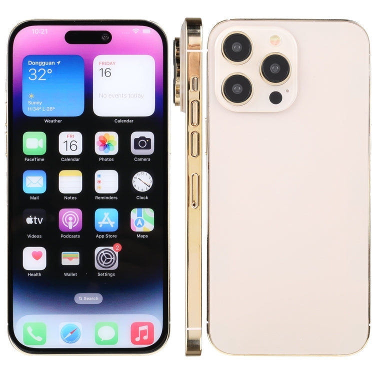 For iPhone 14 Pro Color Screen Non-Working Fake Dummy Display Model (Gold) - For iPhone & iPad by buy2fix | Online Shopping UK | buy2fix