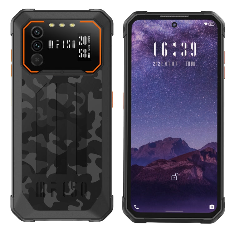 IIIF150 B1 Rugged Phone, 6GB+64GB, IP68/IP69K Waterproof Dustproof Shockproof, Dual Back Cameras, Side Fingerprint Identification, 6.5 inch Android 12 MediaTek Helio G37 MTK6765 Octa Core up to 2.3GHz, Network: 4G, NFC, OTG (Black) - Other by IIIF150 | Online Shopping UK | buy2fix