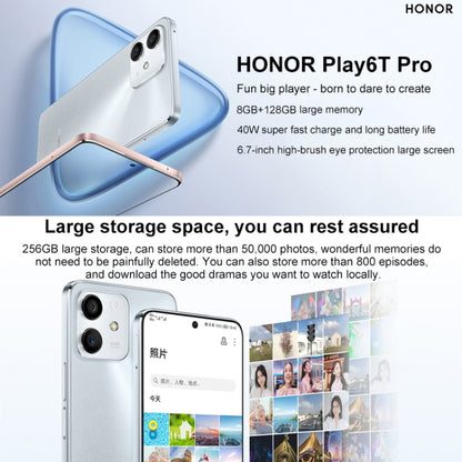 Honor Play6T Pro 5G TFY-AN40, 8GB+128GB, China Version, Dual Back Cameras, Side Fingerprint Identification, 4000mAh Battery, 6.7 inch Magic UI 5.0 (Android 11) MediaTek Dimensity 810 Octa Core up to 2.4GHz, Network: 5G, OTG, Not Support Google Play(Gold) - Honor by Huawei | Online Shopping UK | buy2fix