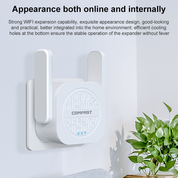 COMFAST CF-WR765AC 1200Mbps Dual Band Wireless Repeater Amplifier with External Antenna -  by COMFAST | Online Shopping UK | buy2fix