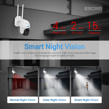ESCAM QF130 1080P IP66 Waterproof WiFi IP Camera with Solar Panel, Support Night Vision & Motion Detection & Two Way Audio & TF Card & PTZ Control - Security by ESCAM | Online Shopping UK | buy2fix