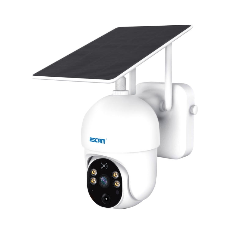 ESCAM QF255 2.0 Million Pixels 1080P HD WiFi Solar Camera, Support Two-way Voice & PIR Motion Detection & Night Vision & TF Card - Dome Camera by ESCAM | Online Shopping UK | buy2fix