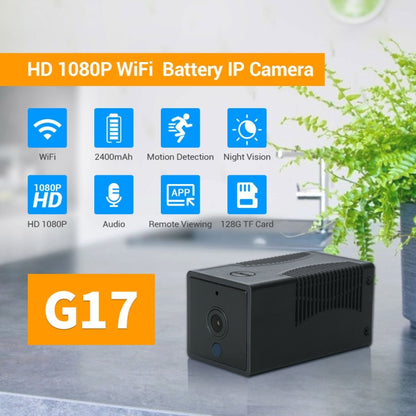 G17 2.0 Million Pixels HD 1080P Smart WiFi IP Camera, Support Night Vision & Two Way Audio & Motion Detection & TF Card, UK Plug - Security by buy2fix | Online Shopping UK | buy2fix