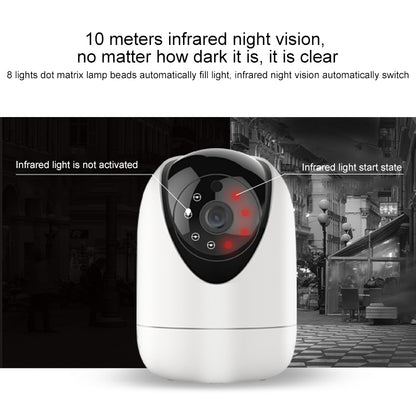 YT47 HD Wireless Indoor Network Shaking Head Camera, Support Motion Detection & Infrared Night Vision & Micro SD Card, US Plug - Security by buy2fix | Online Shopping UK | buy2fix