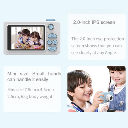 D9 8.0 Mega Pixel Lens Fashion Thin and Light Mini Digital Sport Camera with 2.0 inch Screen & Elk Shape Protective Case & 32G Memory for Children - Consumer Electronics by buy2fix | Online Shopping UK | buy2fix