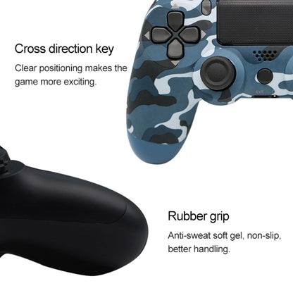 Camouflage Wireless Bluetooth Game Handle Controller with Lamp for PS4, US Version(Grey) - Gamepads by buy2fix | Online Shopping UK | buy2fix