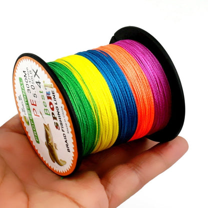 HENGJIA Colorful 2.0# 0.24mm 28LB 11.3kg Tension 300m Extra Strong 4 Shares Braid PE Fishing Line Kite Line - Fishing Lines & Ropes by HENGJIA | Online Shopping UK | buy2fix