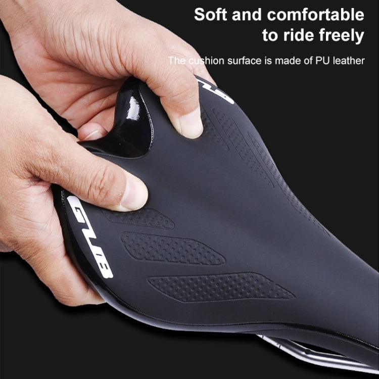 GUB 3083 Microfiber Leather Mountain Road Bike Saddle(Silver) - Outdoor & Sports by GUB | Online Shopping UK | buy2fix