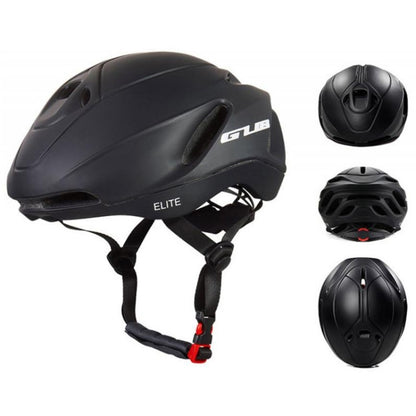 GUB Elite Unisex Adjustable Bicycle Riding Helmet, Size: L(Matte Black) - Protective Helmet & Masks by GUB | Online Shopping UK | buy2fix