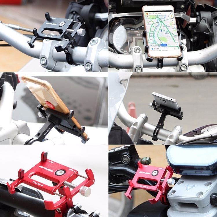 GUB Plus 6 Aluminum Alloy MTB Bike Bicycle Phone Holder(Black) - Outdoor & Sports by GUB | Online Shopping UK | buy2fix