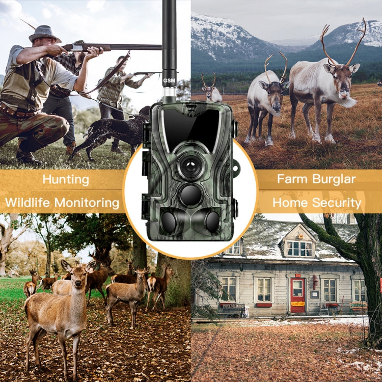 HC801M 2G GSM Waterproof IP66 IR Night Vision Security Hunting Trail Camera, 120 Degree PIR Angle - Hunting Cameras by buy2fix | Online Shopping UK | buy2fix