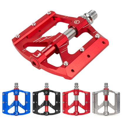 PROMEND PD-M88 1 Pair Mountain Bicycle Aluminum Alloy 3-Bearings Pedals (Red) - Pedals by PROMEND | Online Shopping UK | buy2fix