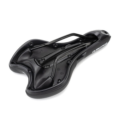 PROMEND SD-567 Hollow Breathable Silicone Racing Bicycle Saddle(Black White) - Outdoor & Sports by PROMEND | Online Shopping UK | buy2fix