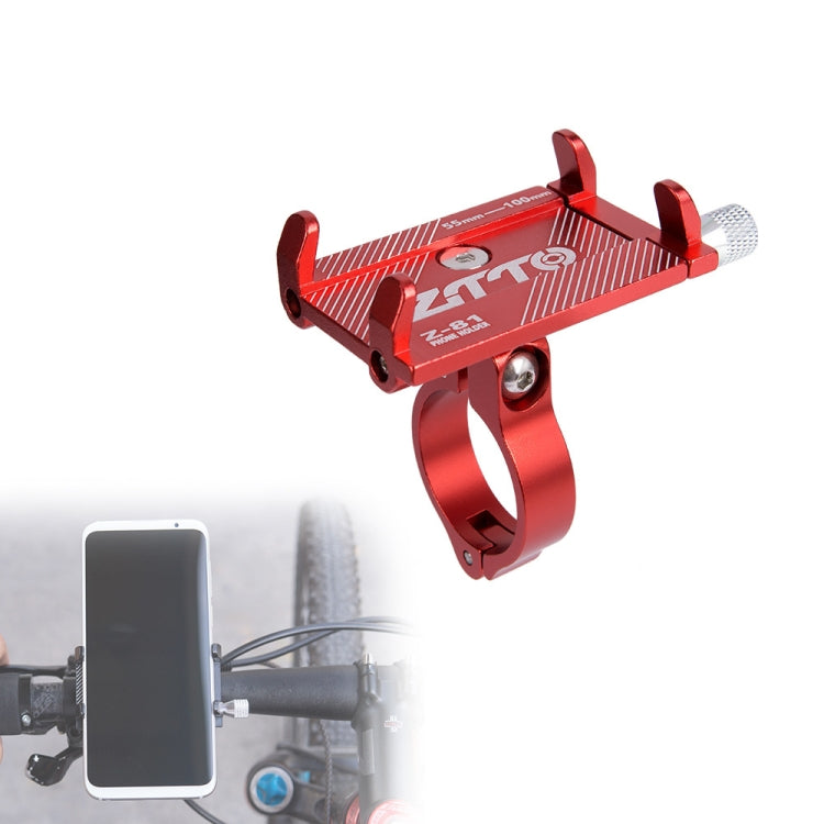 ZTTO Mountain Bike Bicycle Phone Holder Handlebar Frame Motorcycle Riding Bracket (Red) - Holders by ZTTO | Online Shopping UK | buy2fix