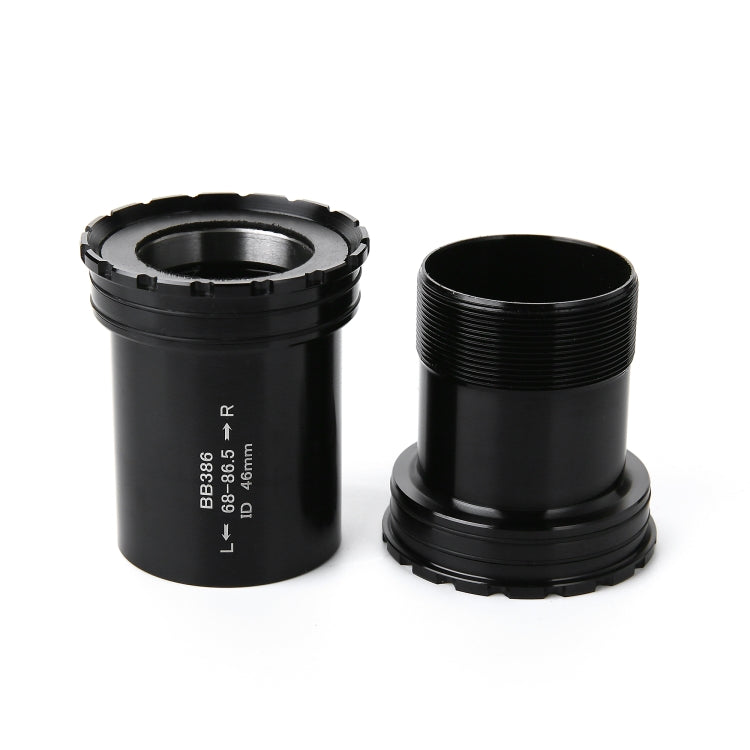 BB386 Press Fit Style Bottom Bracket Fits 68-86.5mm for SRAM / Rotor / FSA Mountain Bike (Black) -  by buy2fix | Online Shopping UK | buy2fix